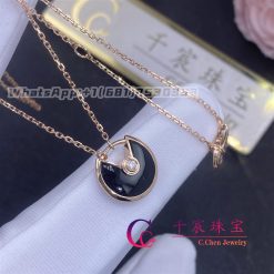 Cartier Amulette De Cartier Necklace Small Model Onyx B7224558