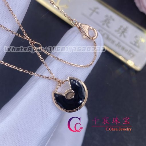 Cartier Amulette De Cartier Necklace Small Model Onyx B7224558 (5)