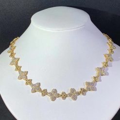 Roberto Coin Princess Flower 18k Gold & Diamond Necklace