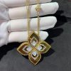 Roberto Coin Pendant in 18kt Yellow Gold with Mother of Pearl and Diamonds