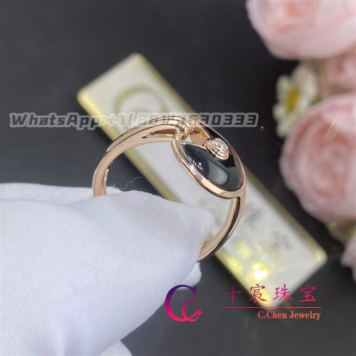 Cartier Amulette De Cartier Ring Black Onyx Diamond B4214800 (7)