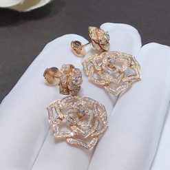 Piaget Rose Earrings in 18K Rose Gold G38U0066