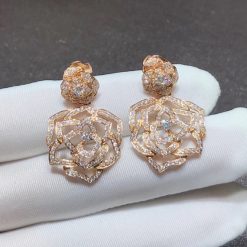 Piaget Rose Earrings in 18K Rose Gold G38U0066