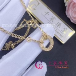 Cartier Love Necklace 2 Diamonds B7219500 (4)