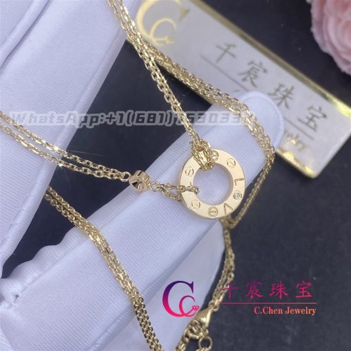 Cartier Love Necklace 2 Diamonds B7219500 (5)