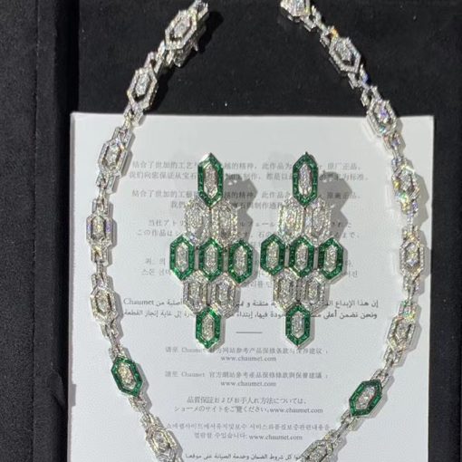 Bvlgari Serpenti Necklace Diamonds and Emeralds CL857752