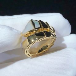 Bulgari Serpenti Ring Intarsio Mother of Pearl An85576