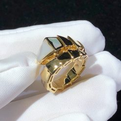 Bulgari Serpenti Ring Intarsio Mother of Pearl An85576