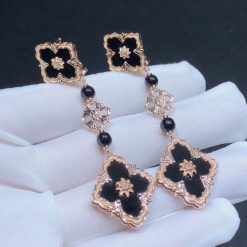 Buccellati Opera Coloured Stones - Pendant Earrings 3 Motifs with Onyx