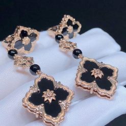 Buccellati Opera Coloured Stones - Pendant Earrings 3 Motifs with Onyx