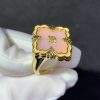 Buccellati Opera Color Ring in 18k Yellow Gold with Pink Fluo Enameled JAURIN012519