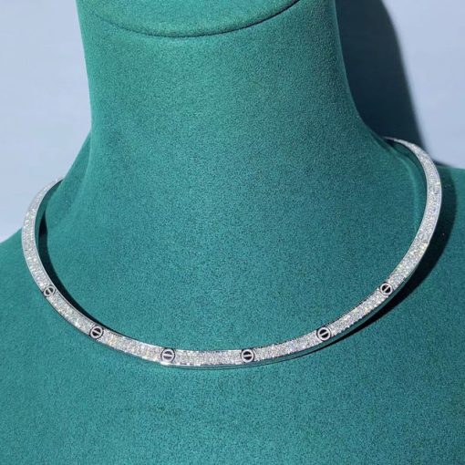 Cartier Love Necklace Collar White Gold N7424352