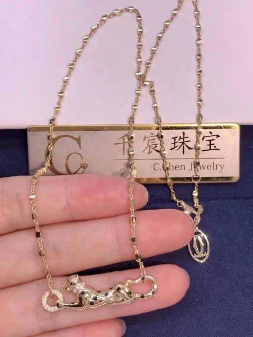 Cartier Panthere De Cartier Yellow Gold Necklace B7224737 (1)