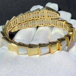 Bulgari Articulated Bulgari Serpenti Bracelet Mother of Pearl 362430