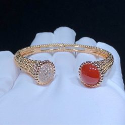 Van Cleef Arpels Perlée Couleurs Bracelet Rose gold, Carnelian, Diamond VCARP27400