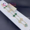 Van Cleef Arpels Vintage Alhambra Necklace 10 Motifs Malachite VCARO9J400