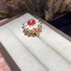 Van Cleef Arpels Bouton D'or Ring Rose Gold, Carnelian Mother-of-pearl VCARO9MV00