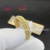 Van Cleef Arpels Perlée Pearls of Gold Ring, 3 Rows Yellow Gold VCARP0X800