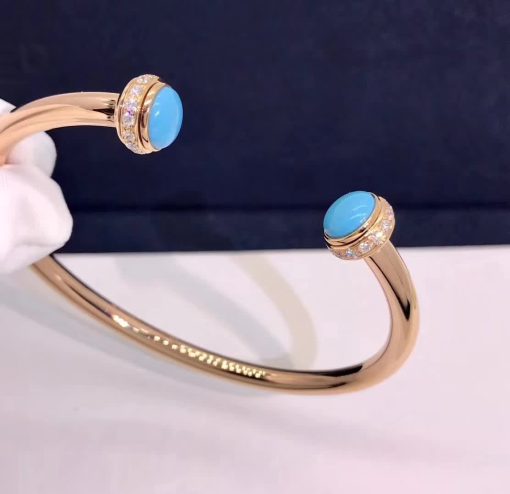 Piaget Possession Open Bangle Bracelet turquoise G36PA200