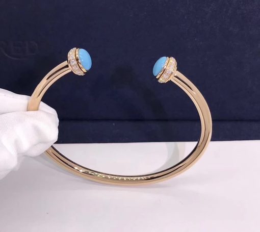 Piaget Possession Open Bangle Bracelet turquoise G36PA200