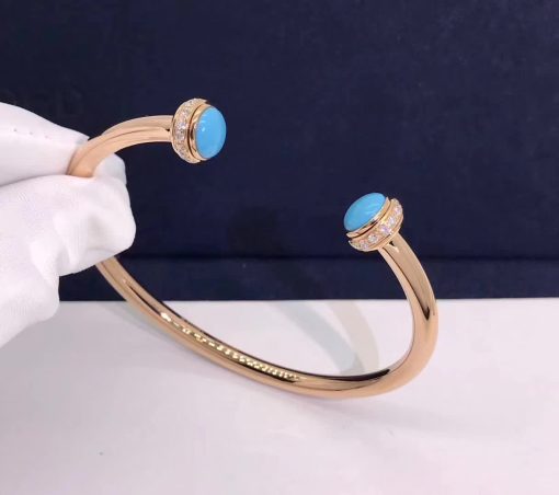 Piaget Possession Open Bangle Bracelet turquoise G36PA200