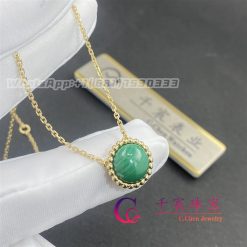 Van Cleef & Arpels Perlée couleurs pendant 18K yellow gold, Malachite VCARP4DM00