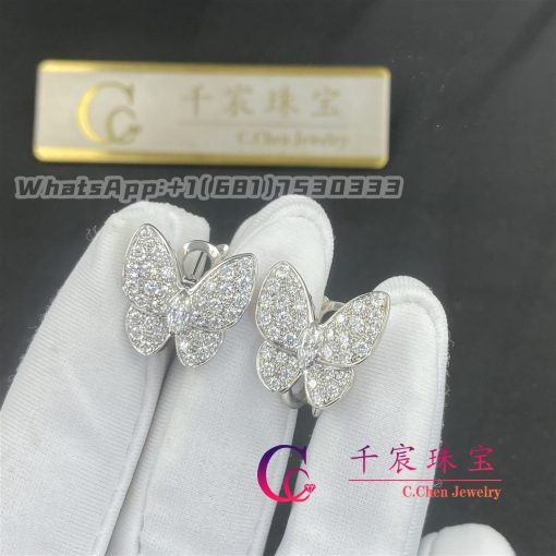 Van Cleef Arpels Two Butterfly Earrings Vcarb82900 (3)