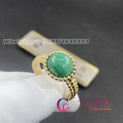 Van Cleef & Arpels Perlée Couleurs Ring Yellow Gold Malachite VCARP4DP00