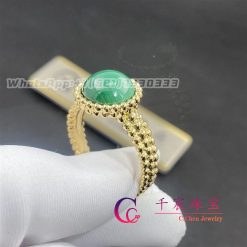 Van Cleef Arpels Perlee Couleurs Ring Yellow Gold Malachite Vcarp4dp00 (2)