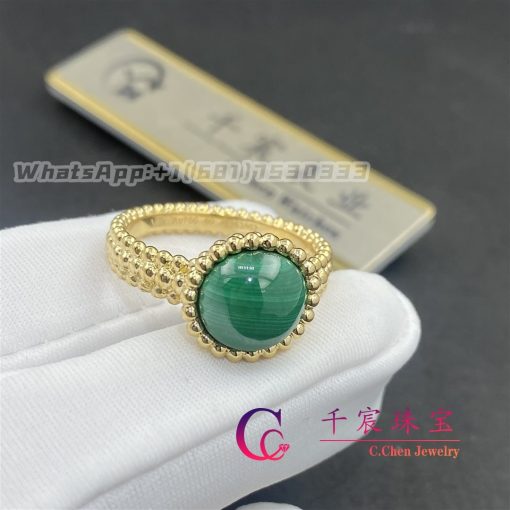 Van Cleef Arpels Perlee Couleurs Ring Yellow Gold Malachite Vcarp4dp00 (4)