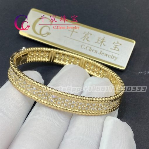 Van Cleef & Arpels Perlée Diamonds Bracelet 3 Rows Small Model VCARP5DP00