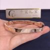 Bvlgari rose gold bangle Bracelet set with twelve diamonds 354024