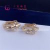 Bvlgari Serpenti Viper Earrings Rose Gold & Pavé Diamond 354035 OR858109