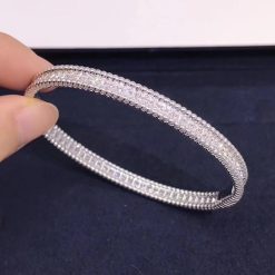 Van Cleef Arpels Perlée Diamonds Bracelet 1 Rows White gold, Diamond VCARP27J00