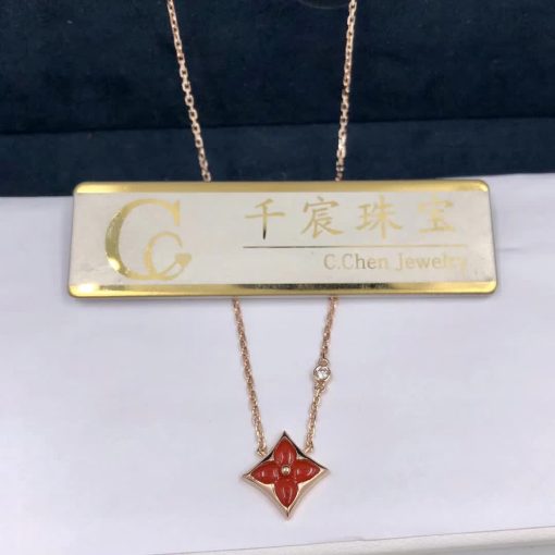 Louis Vuitton LV Color Blossom Bb Star Pendant Cornelian and Diamond Q93711