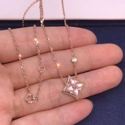 Louis Vuitton LV Color Blossom Bb Star Pendant Pink Mother-of-pearl and Diamond Q93612