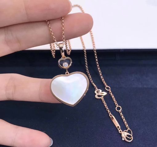 Chopard Happy Hearts Pendant Rose Gold Mother-of-pearl 797482-5301