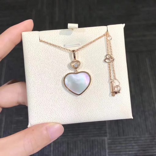 Chopard Happy Hearts Pendant Rose Gold Mother-of-pearl 797482-5301