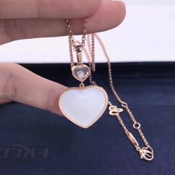 Chopard Happy Hearts Pendant Rose Gold Mother-of-pearl 797482-5301