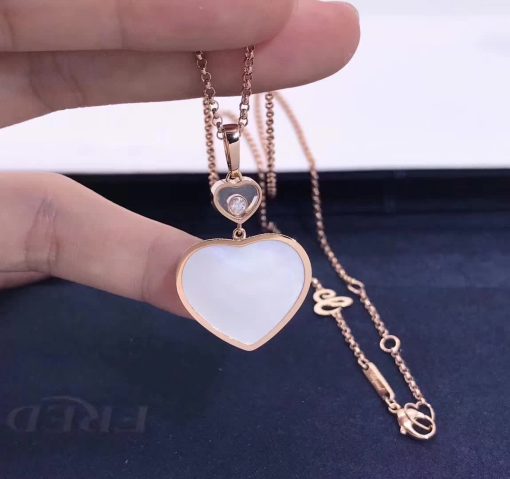 Chopard Happy Hearts Pendant Rose Gold Mother-of-pearl 797482-5301