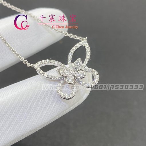 Graff Butterfly Silhouette Diamond Pendant RGP393