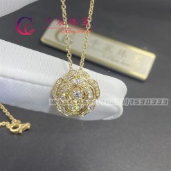 Chanel Bouton De Camélia Necklace Yellow Gold And Diamonds J12037