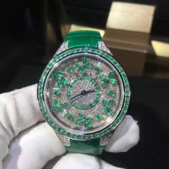 Graff Disco Butterfly Watch Diamonds & Emerald 38mm FBF38WGED