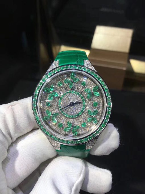 Graff Disco Butterfly Watch Diamonds & Emerald 38mm FBF38WGED