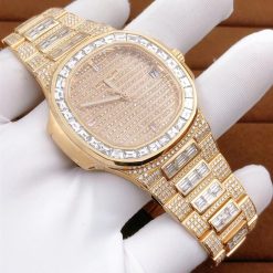 Patek Philippe Nautilus 18k Rose Gold And Diamonds 5719 10g 010 (11)