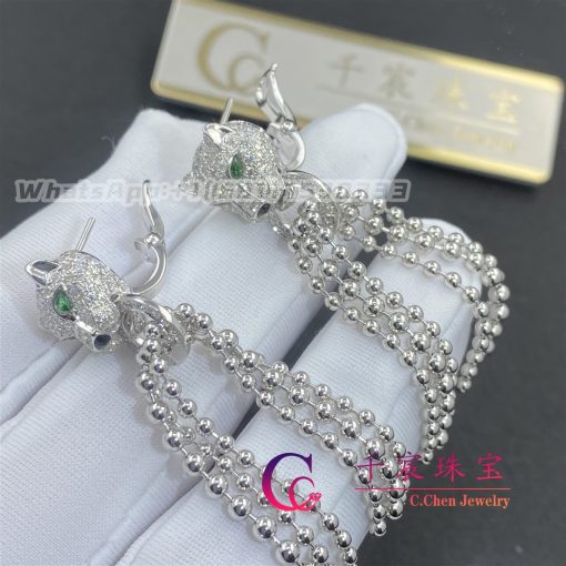 Cartier Panthere De Cartier Earrings 18k White Gold N8515073 (2)