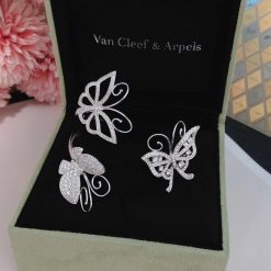 Van Cleef Arpels Flying Butterfly Bracelet White Gold VCARC24900