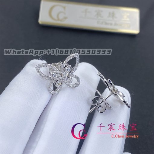 Graff Butterfly Silhouette Diamond Stud Earrings Rge879 (5)