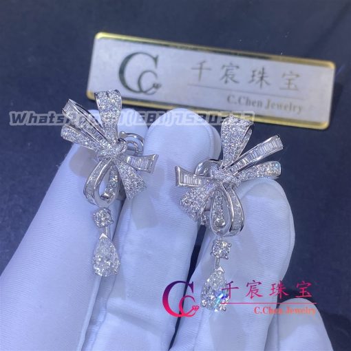 Graff Tilda’s Bow Classic Diamond Drop Earrings RGE1276