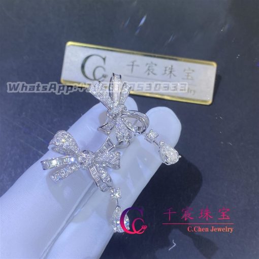 Graff Tildas Bow Classic Diamond Drop Earrings Rge1276 (5)